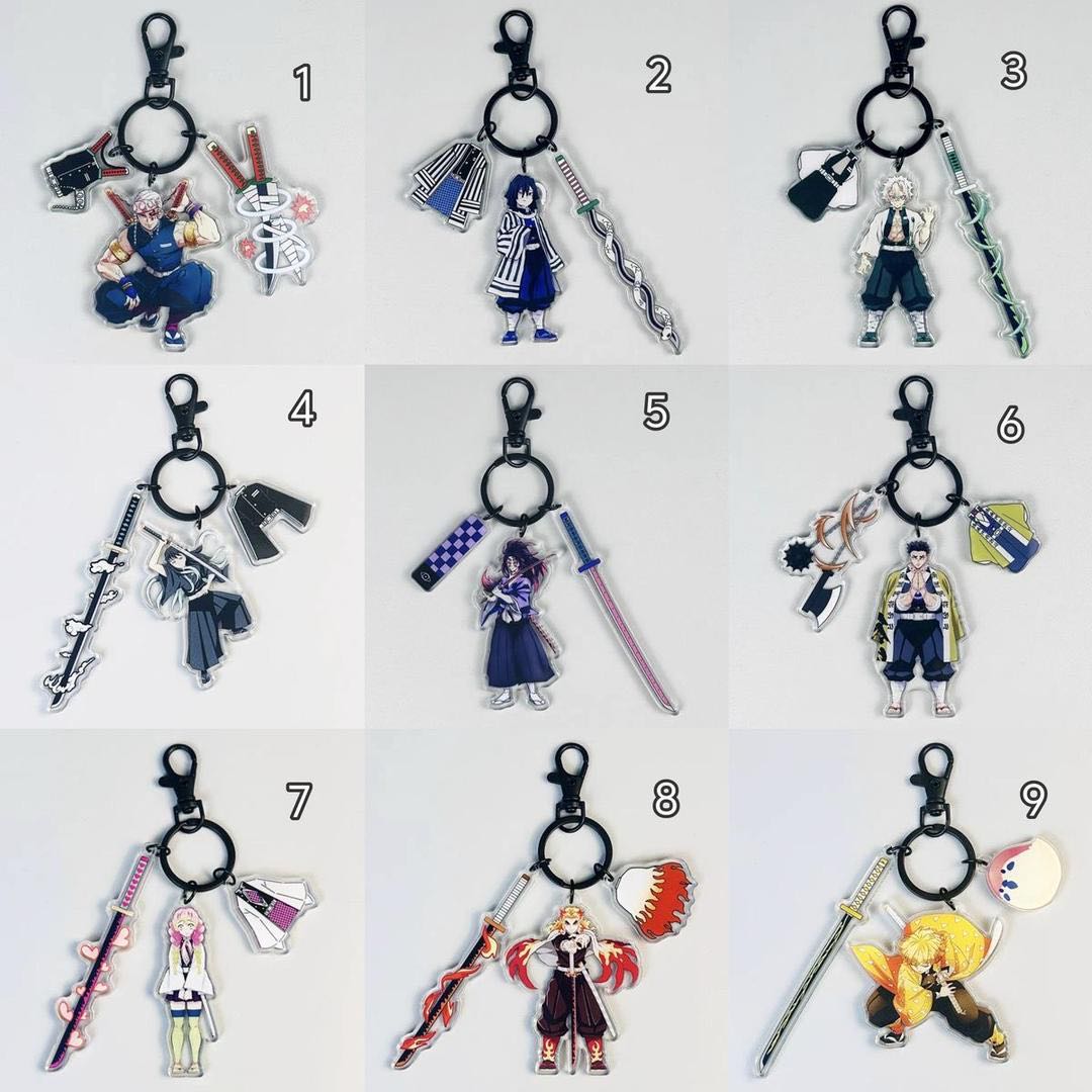 porte cle acrylique Demon slayer